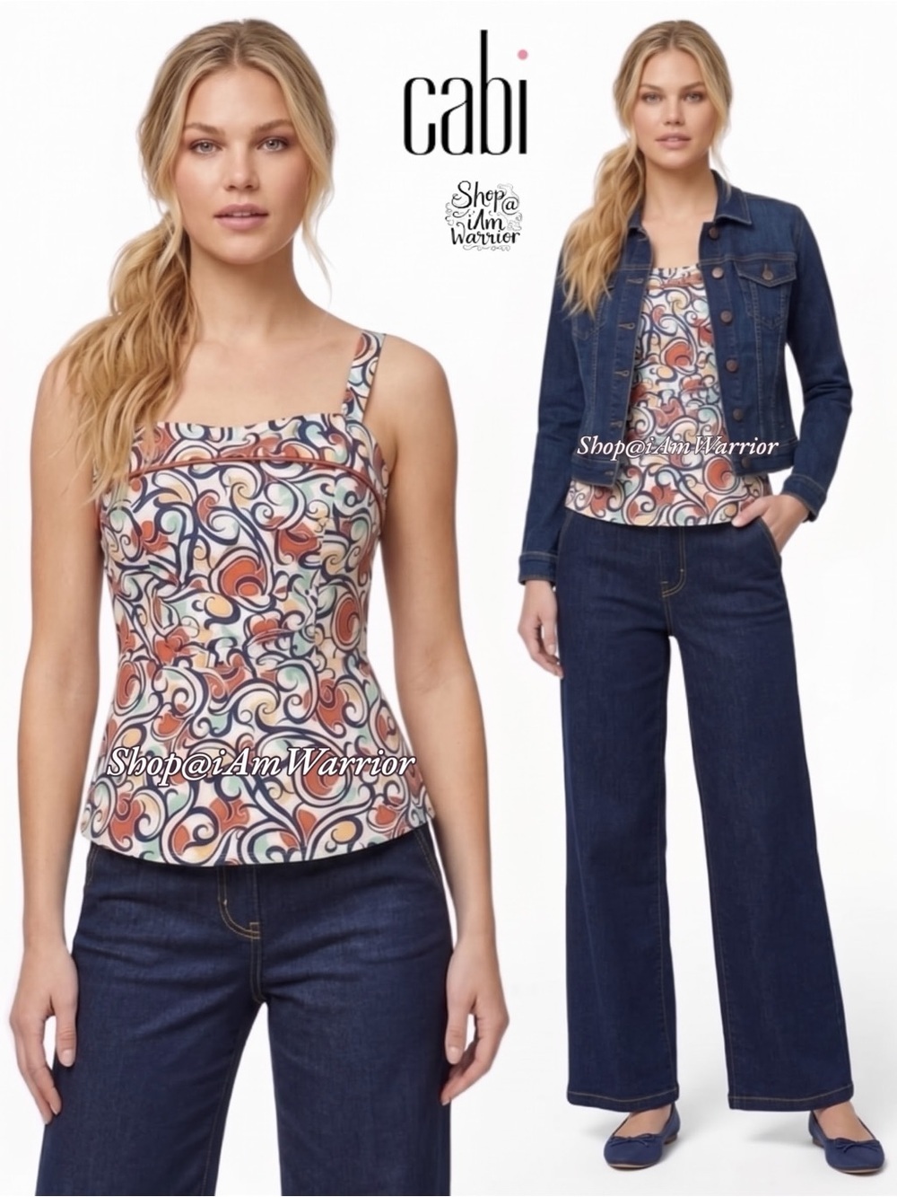 CAbi swirl print tank top *shop@iamwarrior